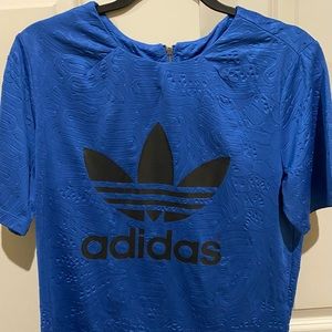 Adidas Cropped Blue Top